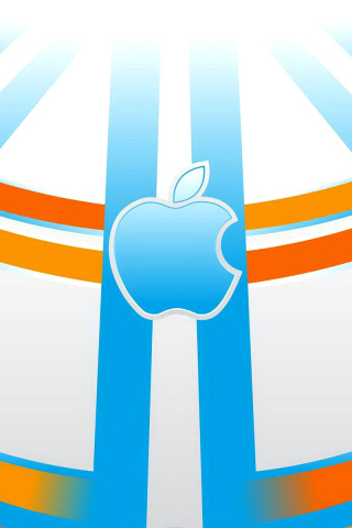 Fondo de pantalla Apple Emblem 320x480