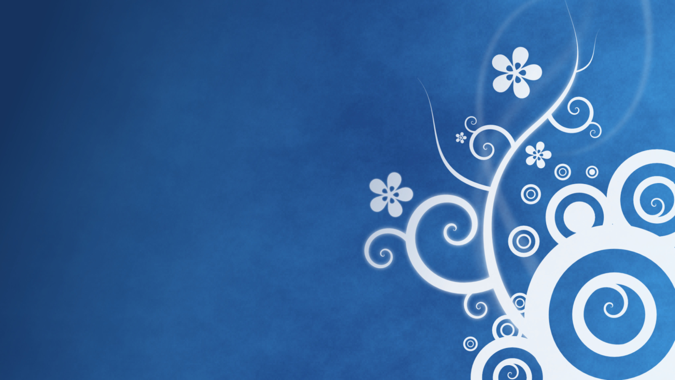White Blue Abstraction wallpaper 1366x768