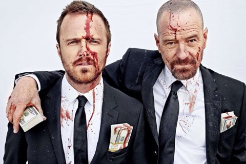 Das Breaking Bad Gang Wallpaper 480x320