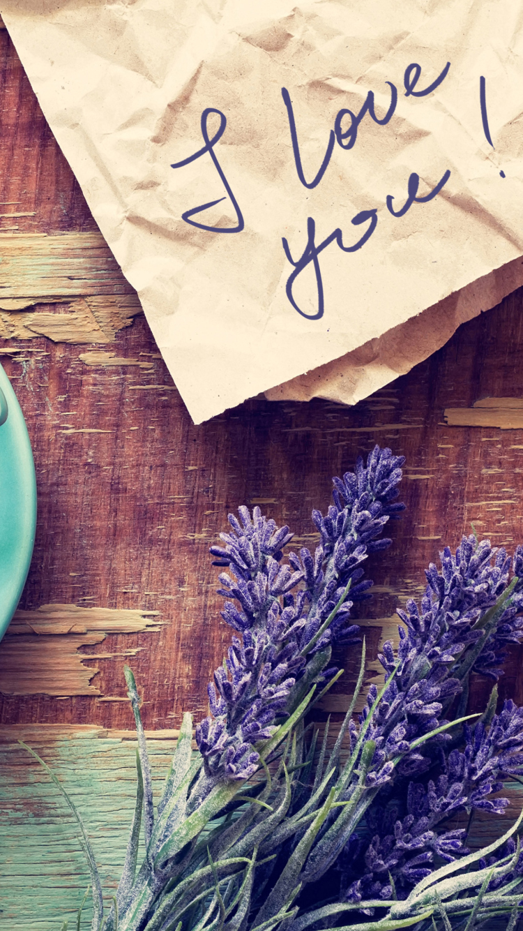 Love And Lavender wallpaper 750x1334