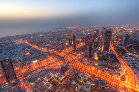 Das United Arab Emirates, Dubai Wallpaper 480x320