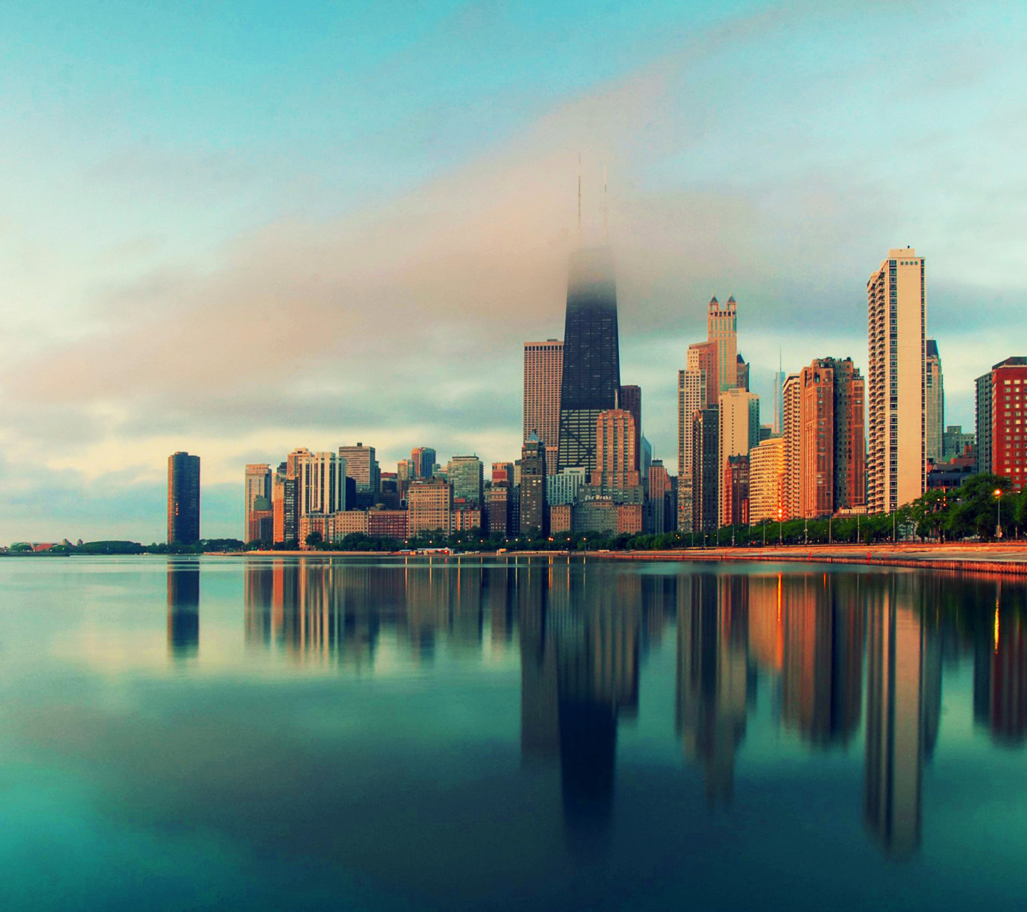 Sfondi Chicago Cityscape 1440x1280