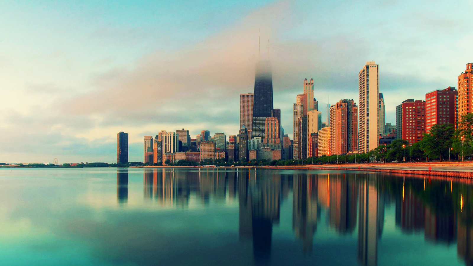 Fondo de pantalla Chicago Cityscape 1600x900