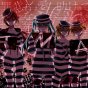 Hatsune Miku, Kagamine Len, Kagamine Rin, Kaito, Megurine Luka, Meiko wallpaper 128x128