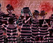 Hatsune Miku, Kagamine Len, Kagamine Rin, Kaito, Megurine Luka, Meiko wallpaper 176x144
