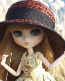 Pretty Doll In Hat screenshot #1 128x160