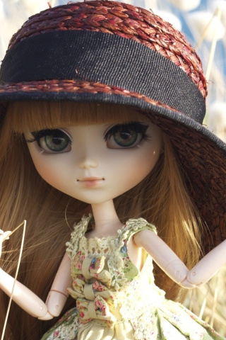 Screenshot №1 pro téma Pretty Doll In Hat 320x480
