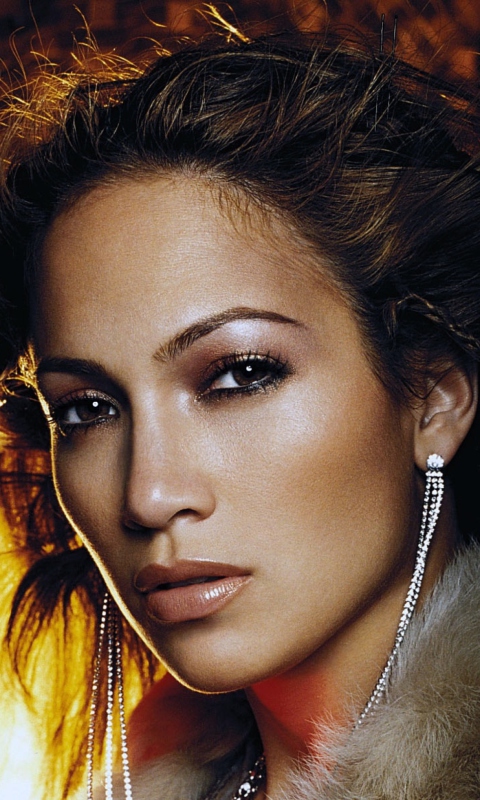 Fondo de pantalla Jennifer Lopez 480x800