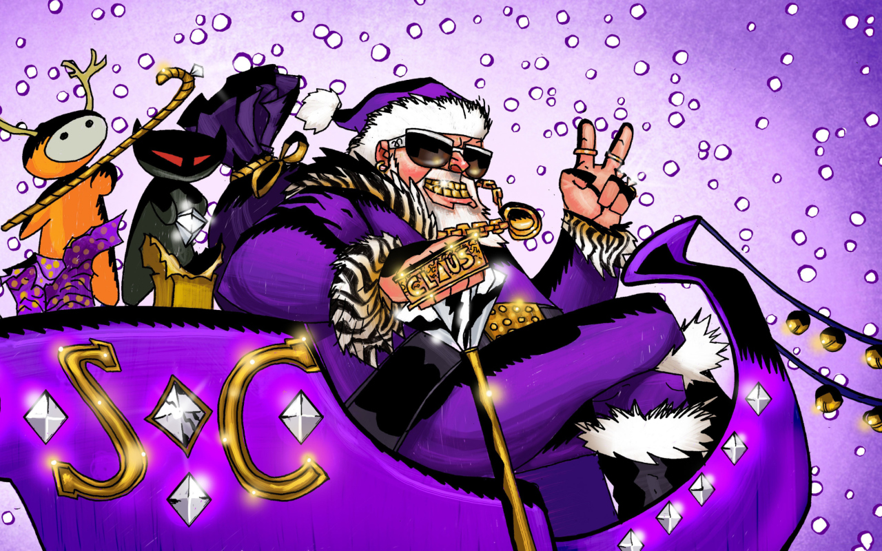 Cool Claus wallpaper 1280x800