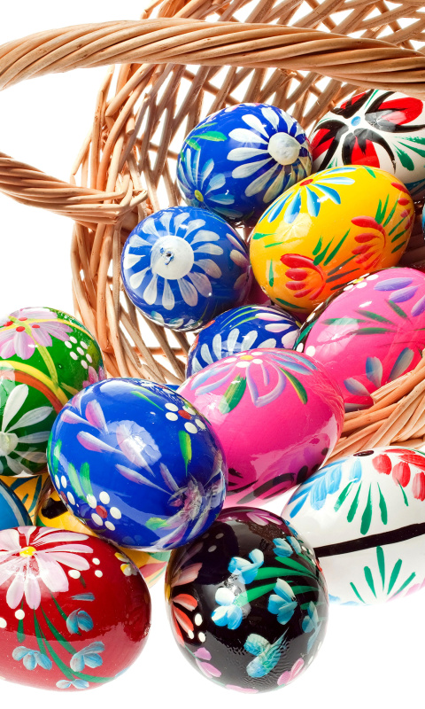 Das Easter Eggs Wallpaper 480x800