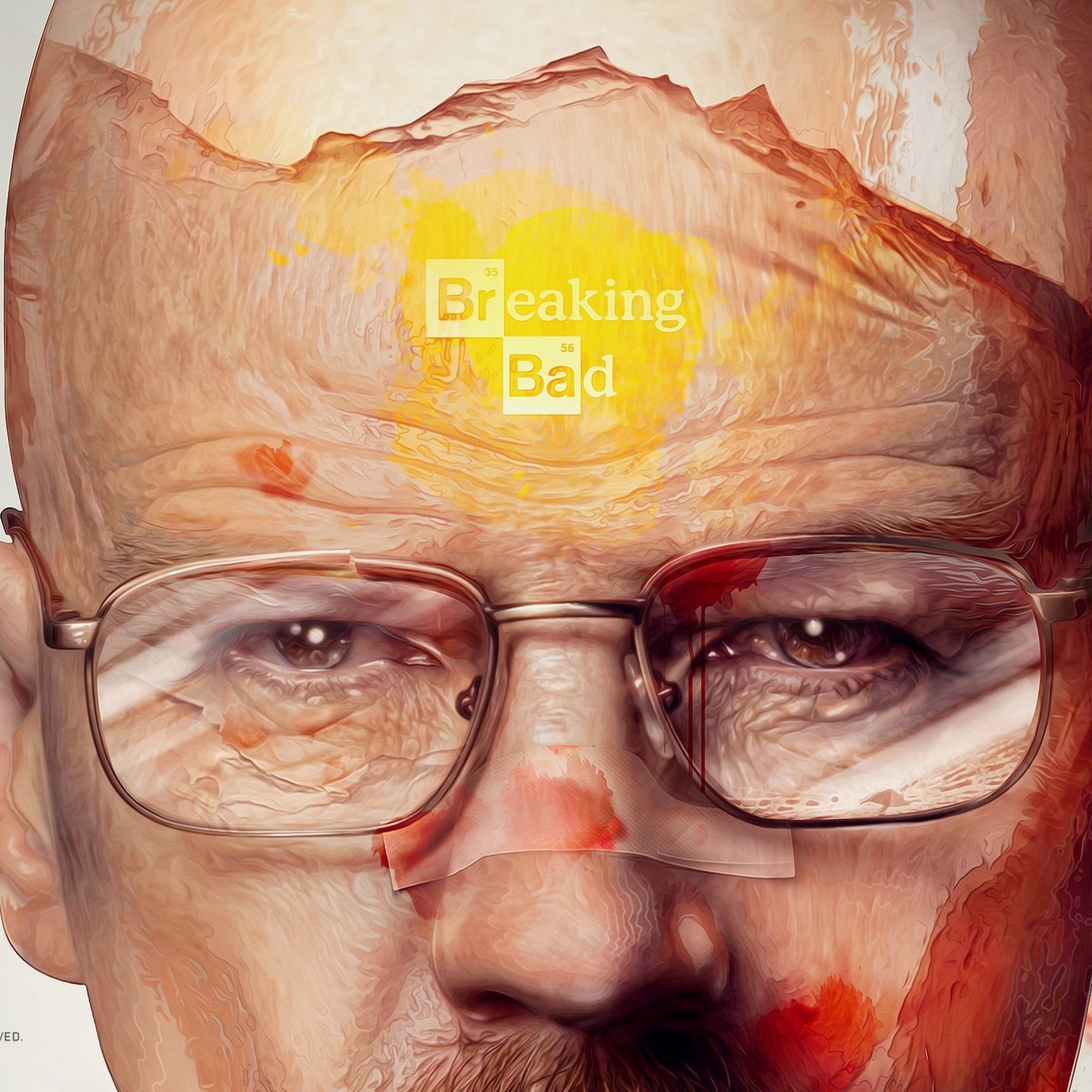 Breaking Bad Artwork wallpaper 2048x2048