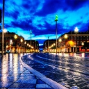 Night France Street wallpaper 128x128