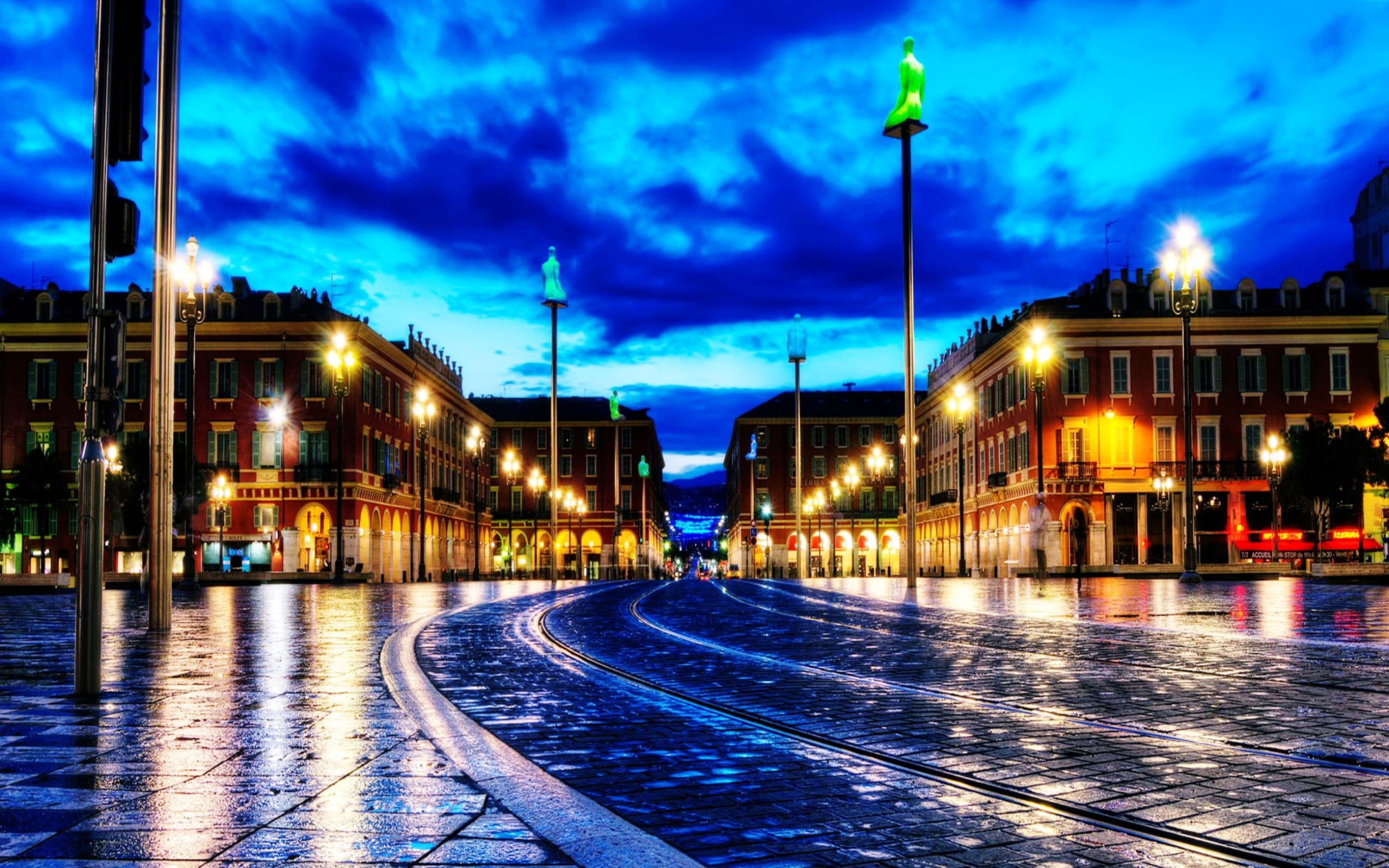 Sfondi Night France Street 2560x1600