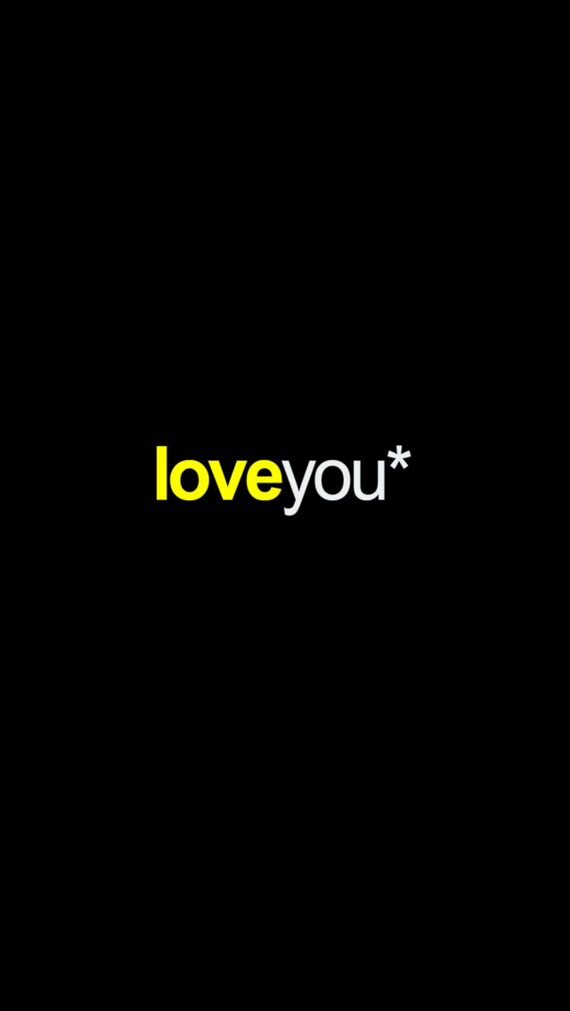 Fondo de pantalla Love You 640x1136