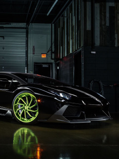 Fondo de pantalla Lamborghini Aventador 240x320