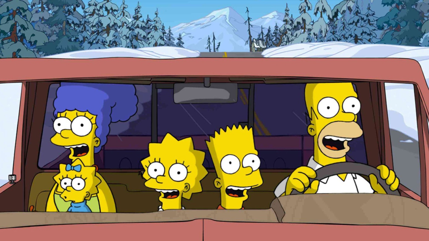 Simpsons Family wallpaper 1366x768
