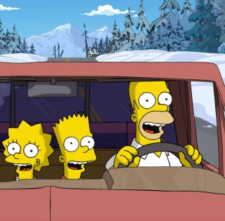 Simpsons Family sfondi gratuiti per 2048x2048