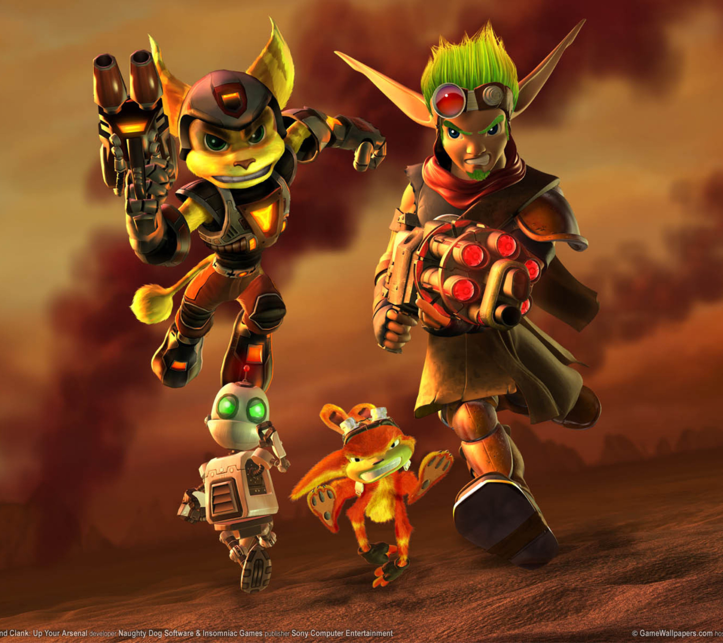 Обои Jak and Daxter - Ratchet and Clank 1440x1280