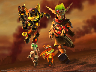 Das Jak and Daxter - Ratchet and Clank Wallpaper 320x240
