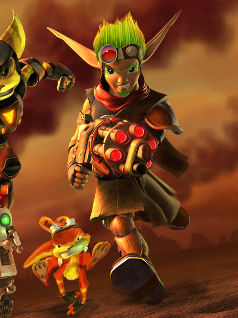 Das Jak and Daxter - Ratchet and Clank Wallpaper 480x640