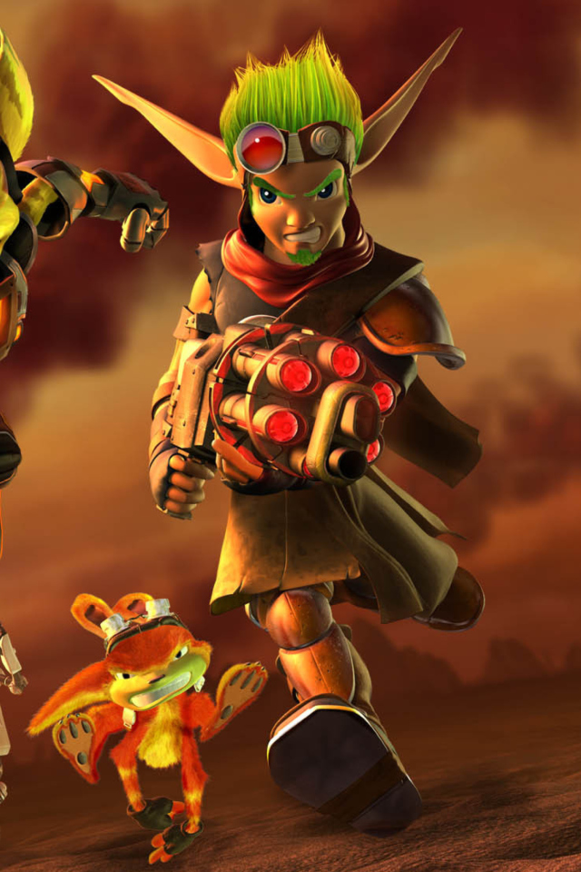 Jak and Daxter - Ratchet and Clank wallpaper 640x960