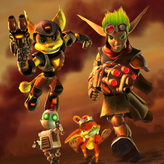 Kostenloses Jak and Daxter - Ratchet and Clank Wallpaper für iPad mini