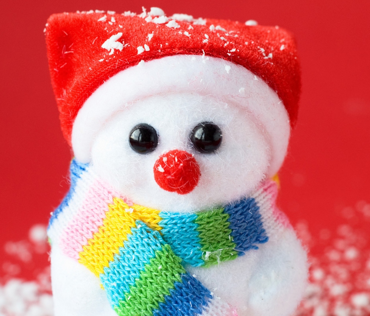 Fondo de pantalla Cute Christmas Snowman 1200x1024