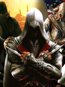 Обои Assassins Creed Altair Ezio Connor 132x176