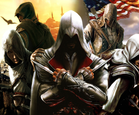 Assassins Creed Altair Ezio Connor wallpaper 480x400