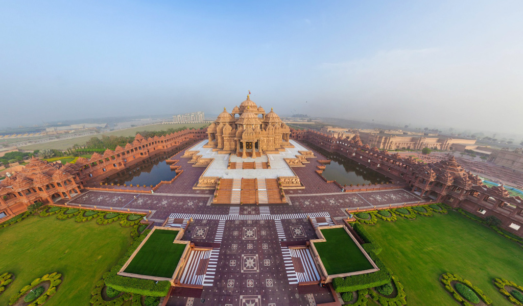 Sfondi Akshardham, Delhi, Golden Temple 1024x600