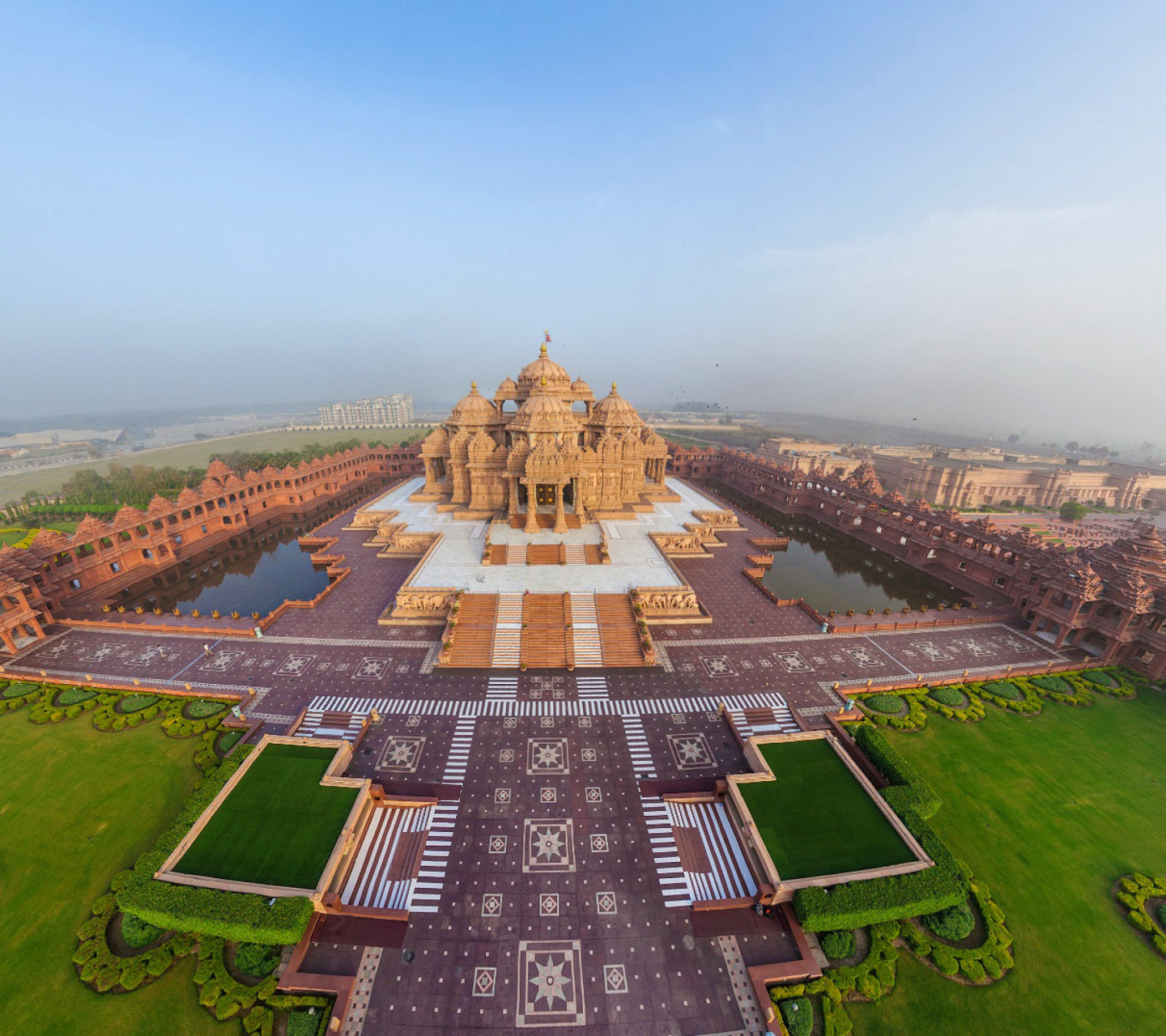 Das Akshardham, Delhi, Golden Temple Wallpaper 1440x1280