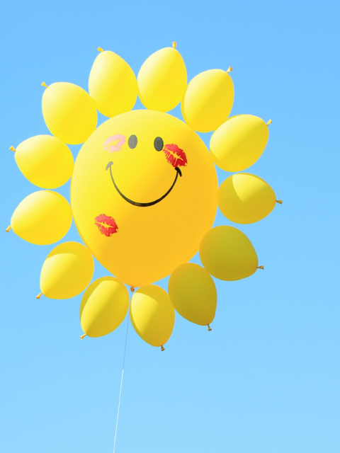 Happy Balloon wallpaper 480x640