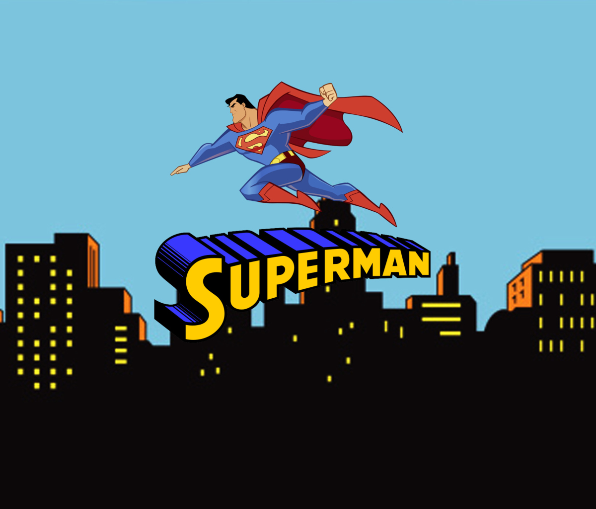 Superman Cartoon wallpaper 1200x1024
