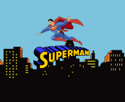 Superman Cartoon wallpaper 176x144
