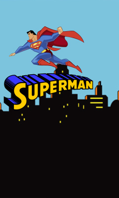 Обои Superman Cartoon 240x400