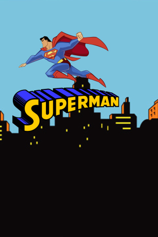 Das Superman Cartoon Wallpaper 320x480
