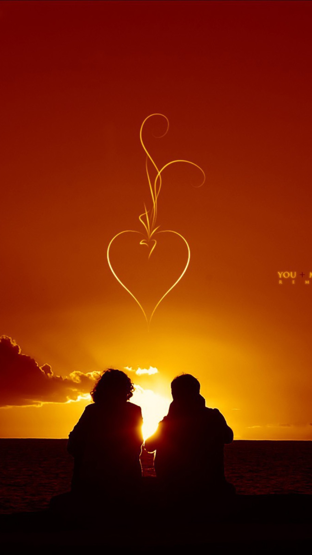 Sunset And Couples wallpaper 1080x1920