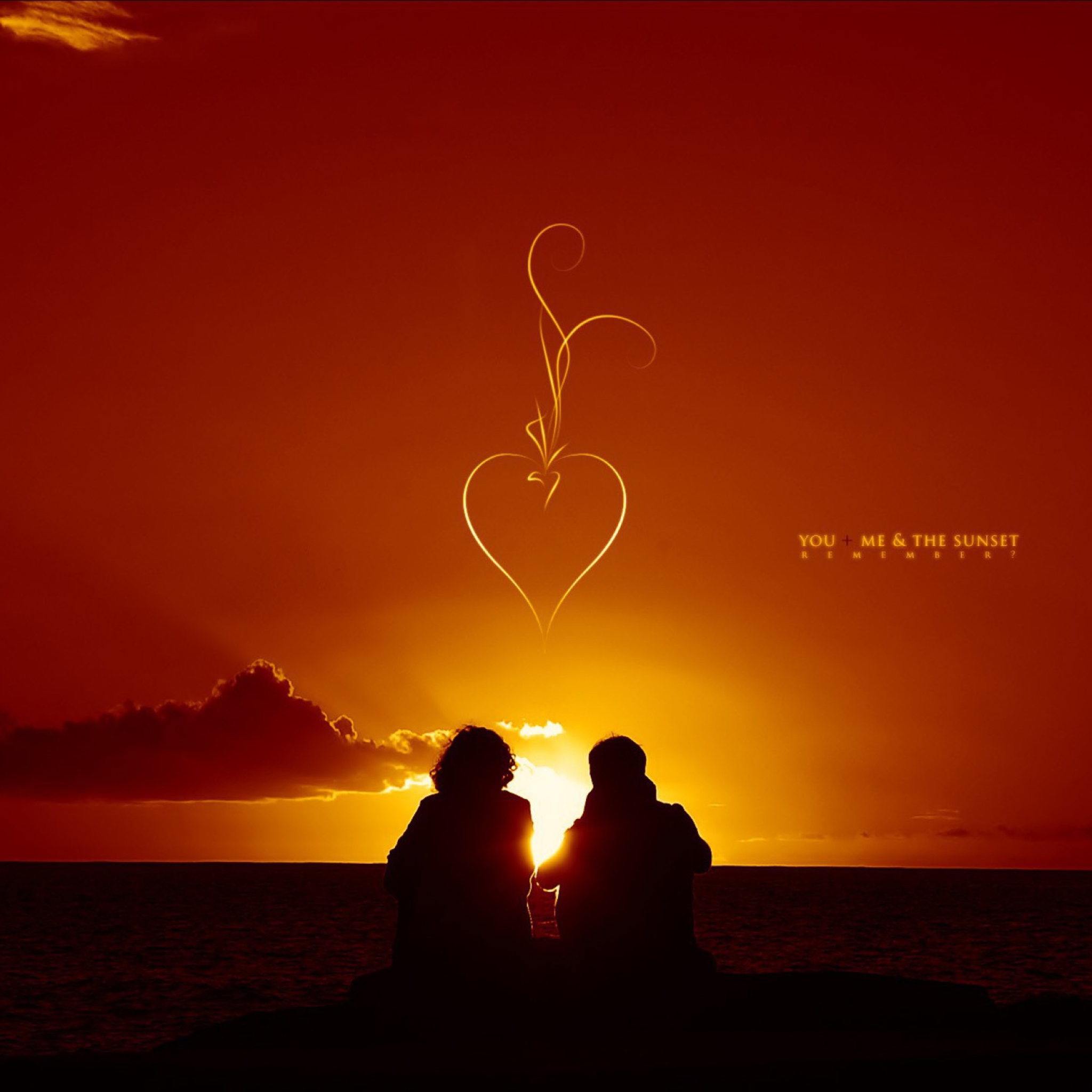 Sunset And Couples wallpaper 2048x2048