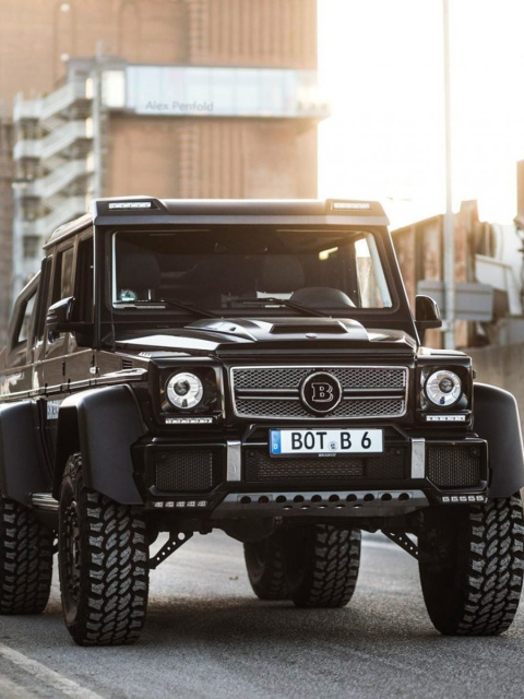 Mercedes Benz G63 AMG 6x6 Devil Pickup wallpaper 480x640