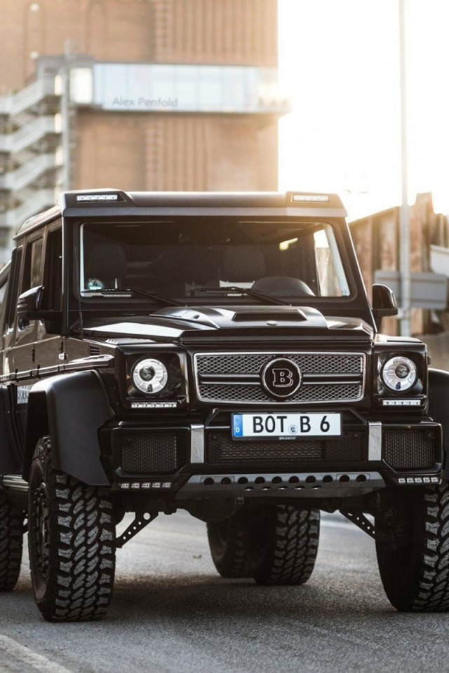 Fondo de pantalla Mercedes Benz G63 AMG 6x6 Devil Pickup 640x960