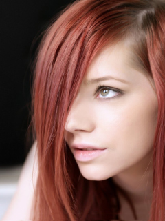 Redhead Girl wallpaper 240x320