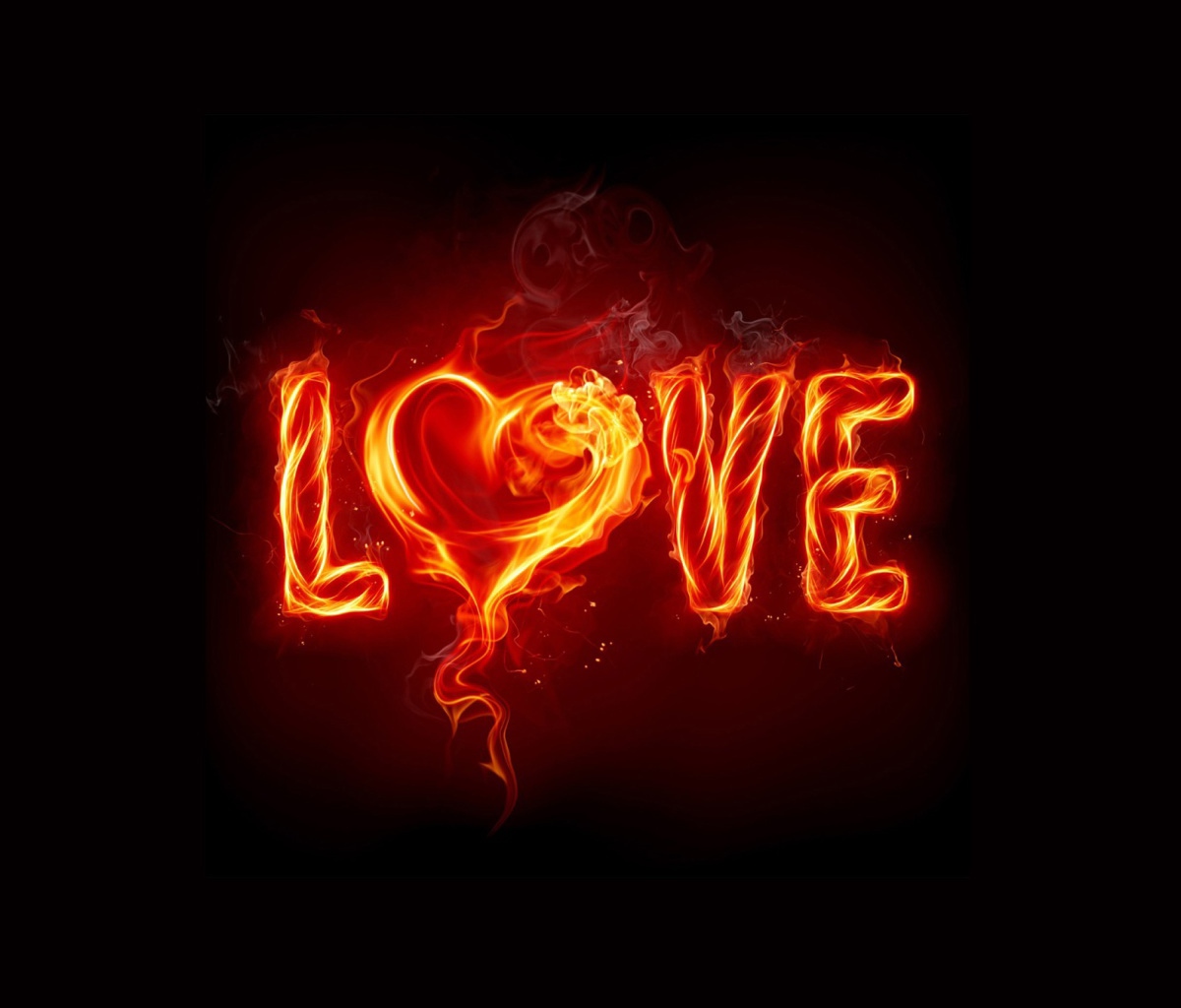 Das Fire Love Wallpaper 1200x1024