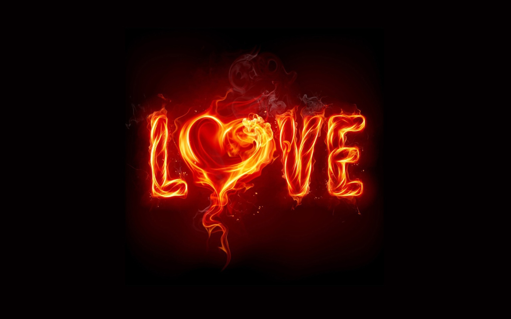 Fire Love wallpaper 1680x1050