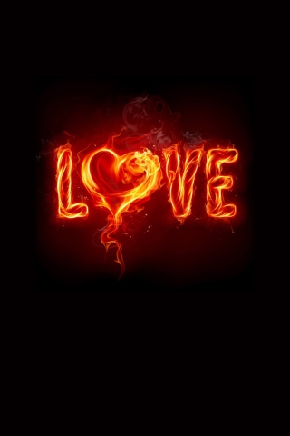 Das Fire Love Wallpaper 320x480