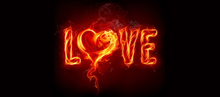 Обои Fire Love 720x320