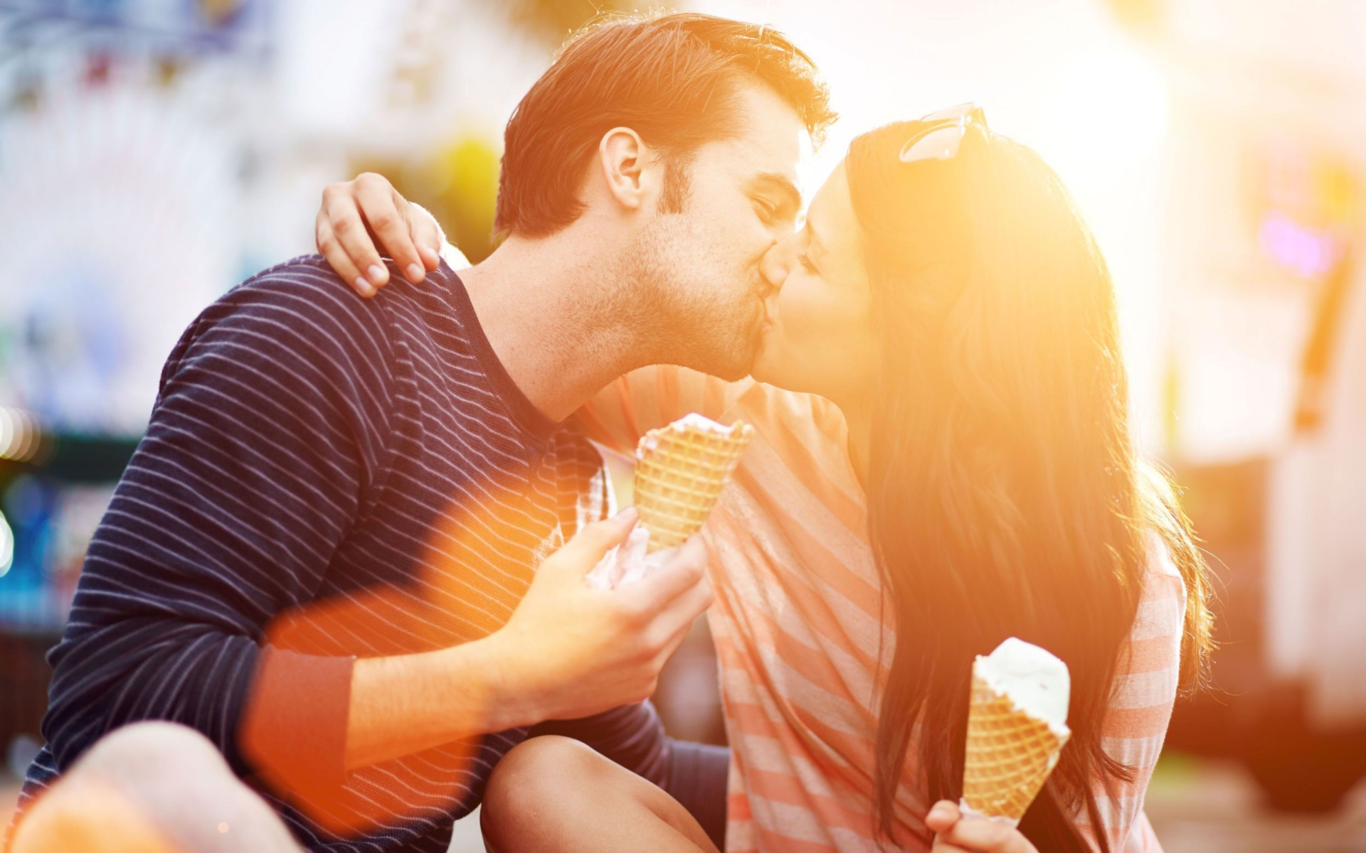 Screenshot №1 pro téma Ice Cream Kiss 1920x1200