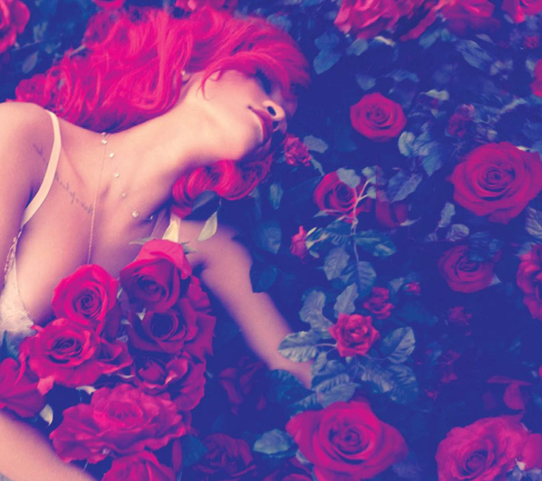 Das Rihanna's Roses Wallpaper 1080x960