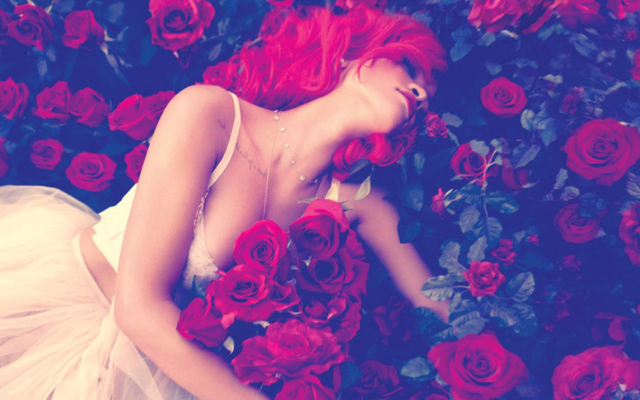 Screenshot №1 pro téma Rihanna's Roses 1280x800