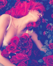 Fondo de pantalla Rihanna's Roses 176x220
