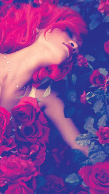 Fondo de pantalla Rihanna's Roses 360x640